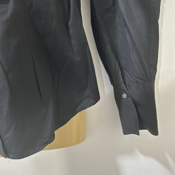 THOMAS PINK WOMEN BLACK CLASSIC SHIRT BOTTOM UP Sz 10 - Picture 5 of 11